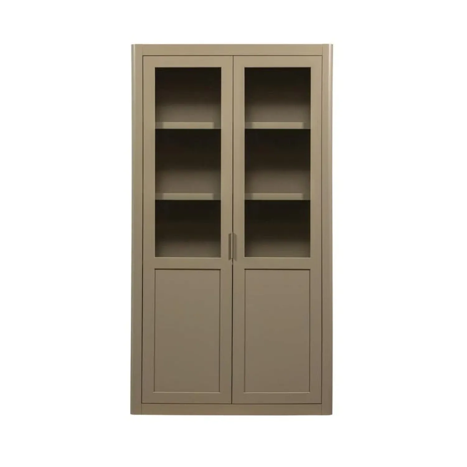 WOOOD Vitrinekasten|Industriele Kasten|Gunnar Buffetkast grenen mud 120 cm