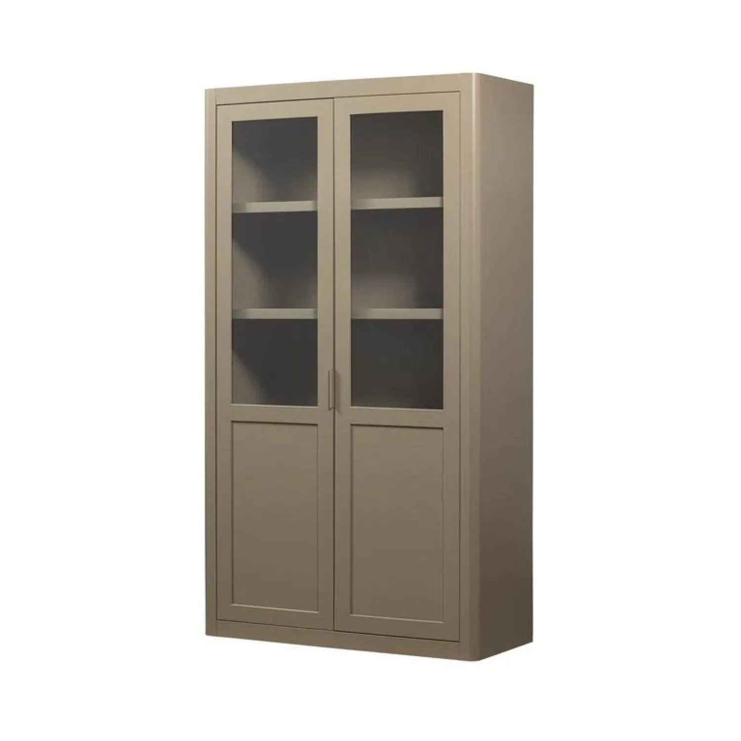 WOOOD Vitrinekasten|Industriele Kasten|Gunnar Buffetkast grenen mud 120 cm