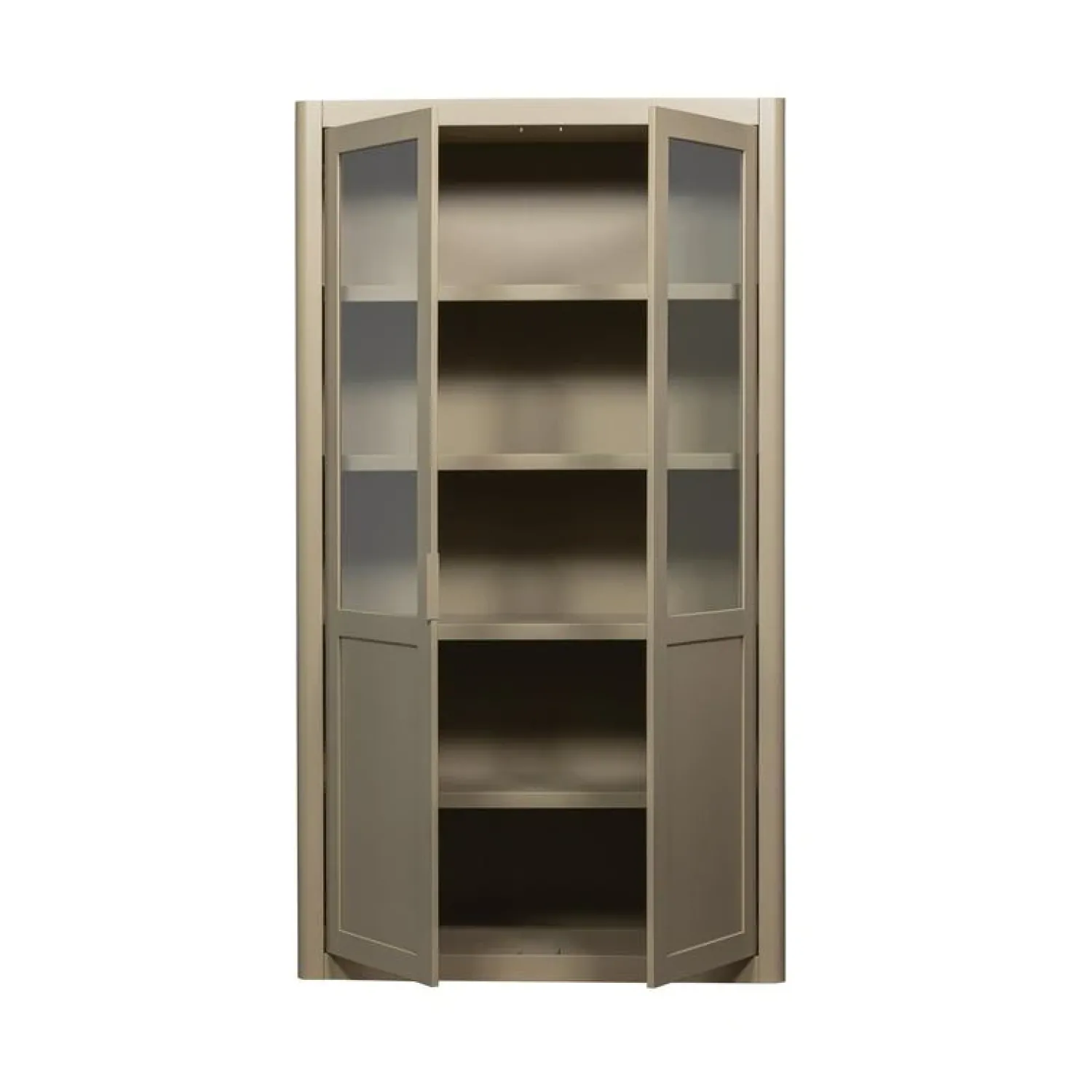WOOOD Vitrinekasten|Industriele Kasten|Gunnar Buffetkast grenen mud 120 cm