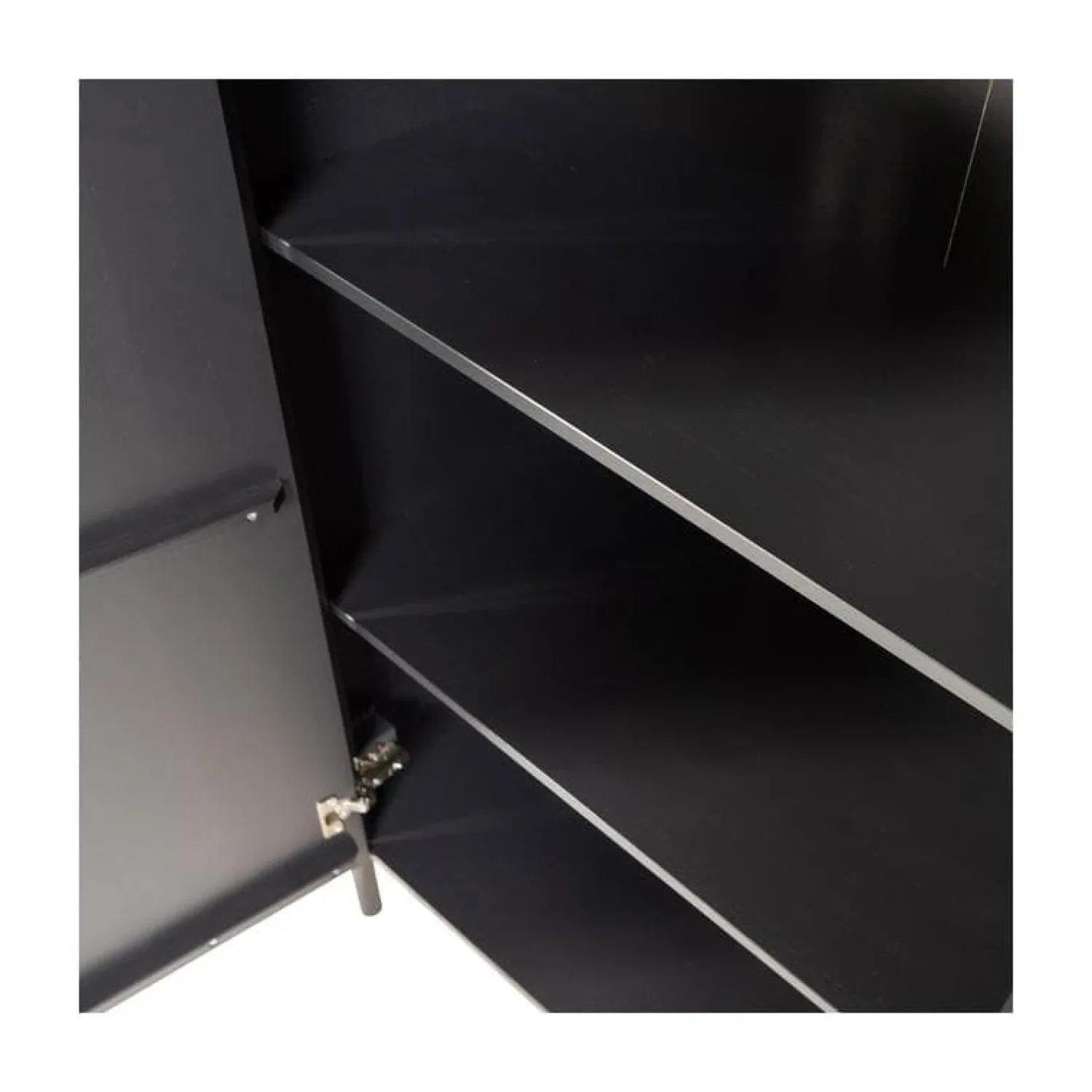 WOOOD Dressoirs|Industriele Kasten|Gunnar Dressoir grenen matzwart 200 cm