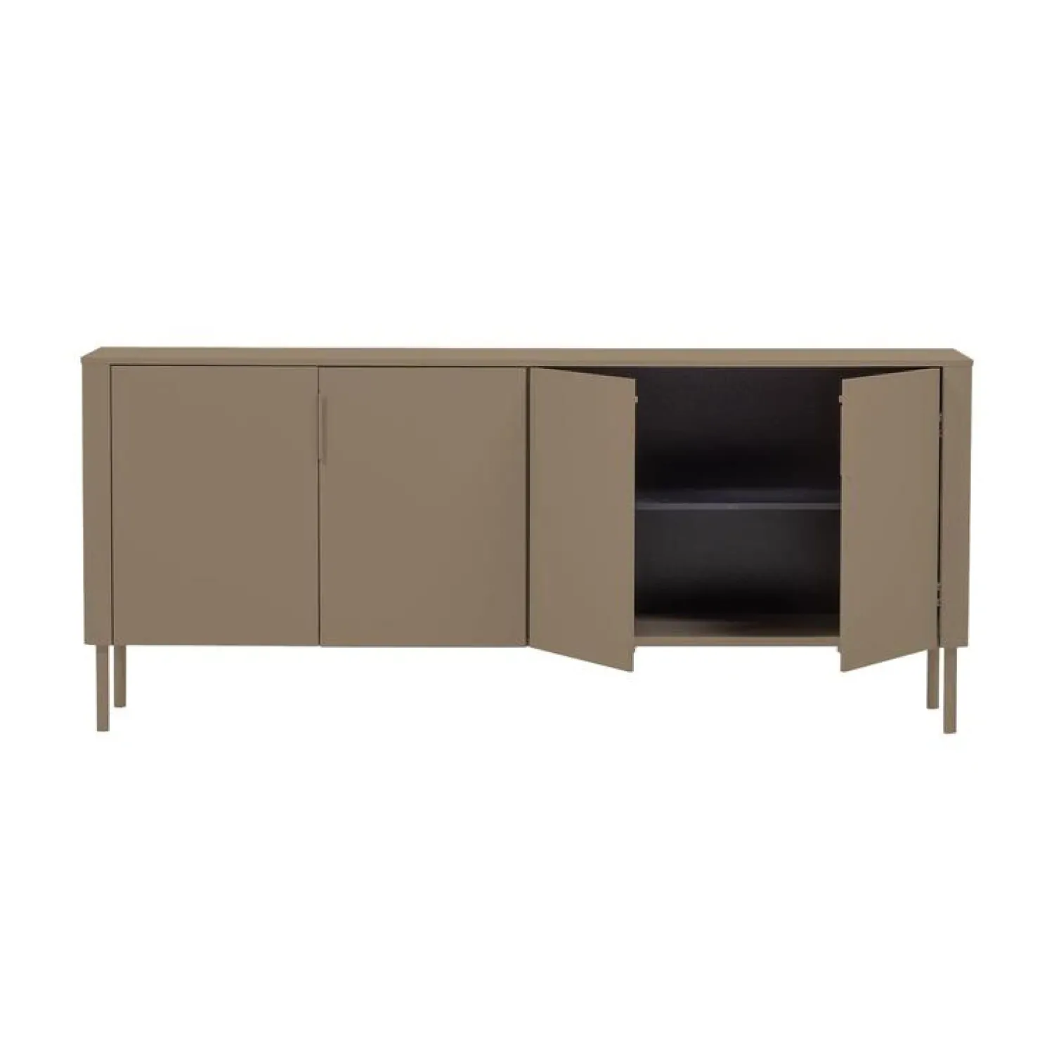 WOOOD Dressoirs|Industriele Kasten|Gunnar Dressoir grenen mud 200 cm