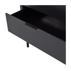 WOOOD Ladenkasten|Industriele Kasten|Gunnar Ladekast grenen matzwart 94 cm