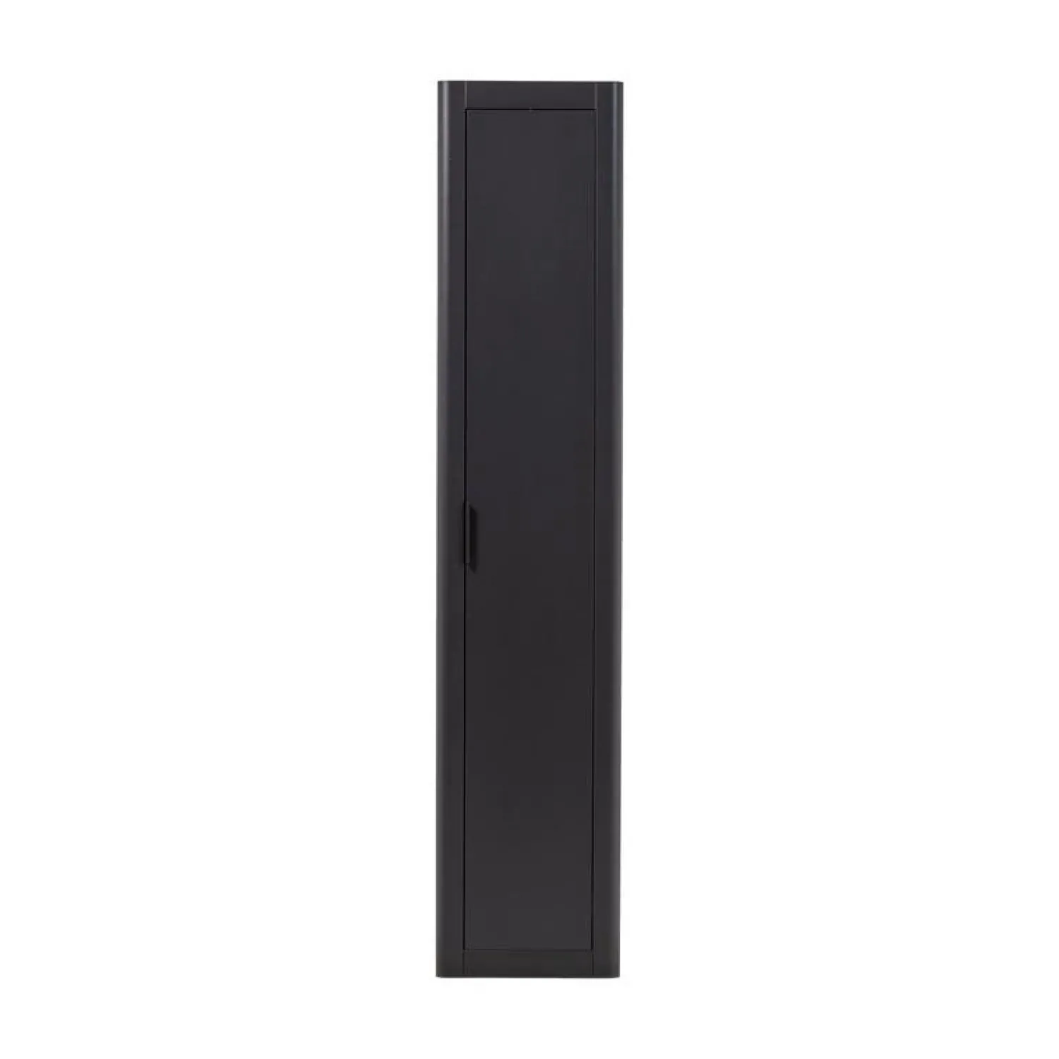 WOOOD Wandkasten|Industriele Kasten|Gunnar Smalle hoge kast grenen matzwart 45 cm