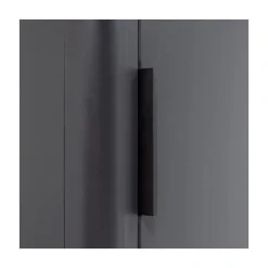 WOOOD Wandkasten|Industriele Kasten|Gunnar Smalle hoge kast grenen matzwart 45 cm