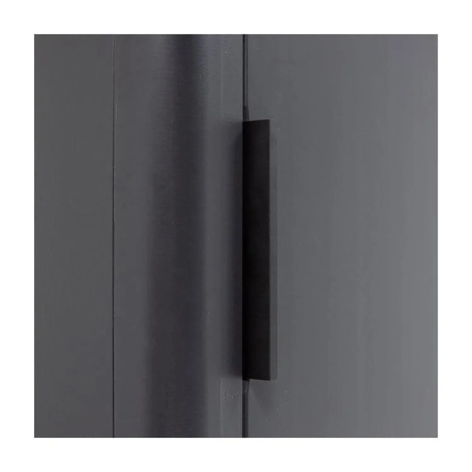 WOOOD Wandkasten|Industriele Kasten|Gunnar Smalle hoge kast grenen matzwart 45 cm