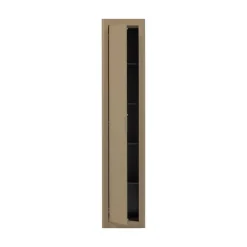 WOOOD Wandkasten|Industriele Kasten|Gunnar Smalle hoge kast grenen mud 45 cm