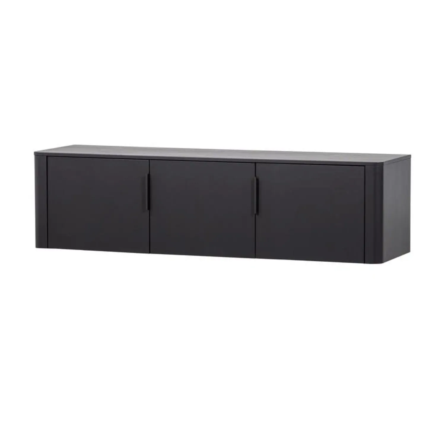 WOOOD Industriele Kasten|Tv Meubels|Gunnar Tv meubel grenen matzwart 154 cm
