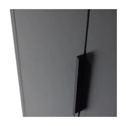 WOOOD Vitrinekasten|Industriele Kasten|Gunnar Vitrinekast grenen matzwart 85 cm