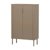 WOOOD Vitrinekasten|Industriele Kasten|Gunnar Vitrinekast grenen mud 85 cm