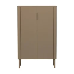 WOOOD Vitrinekasten|Industriele Kasten|Gunnar Vitrinekast grenen mud 85 cm