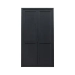 WOOOD Wandkasten|Industriele Kasten|Gunnar Wandkast grenen matzwart/mud 120 cm