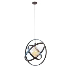 Kalfort Hanglampen|Gyro 1 lichts hanglamp Artic zwart