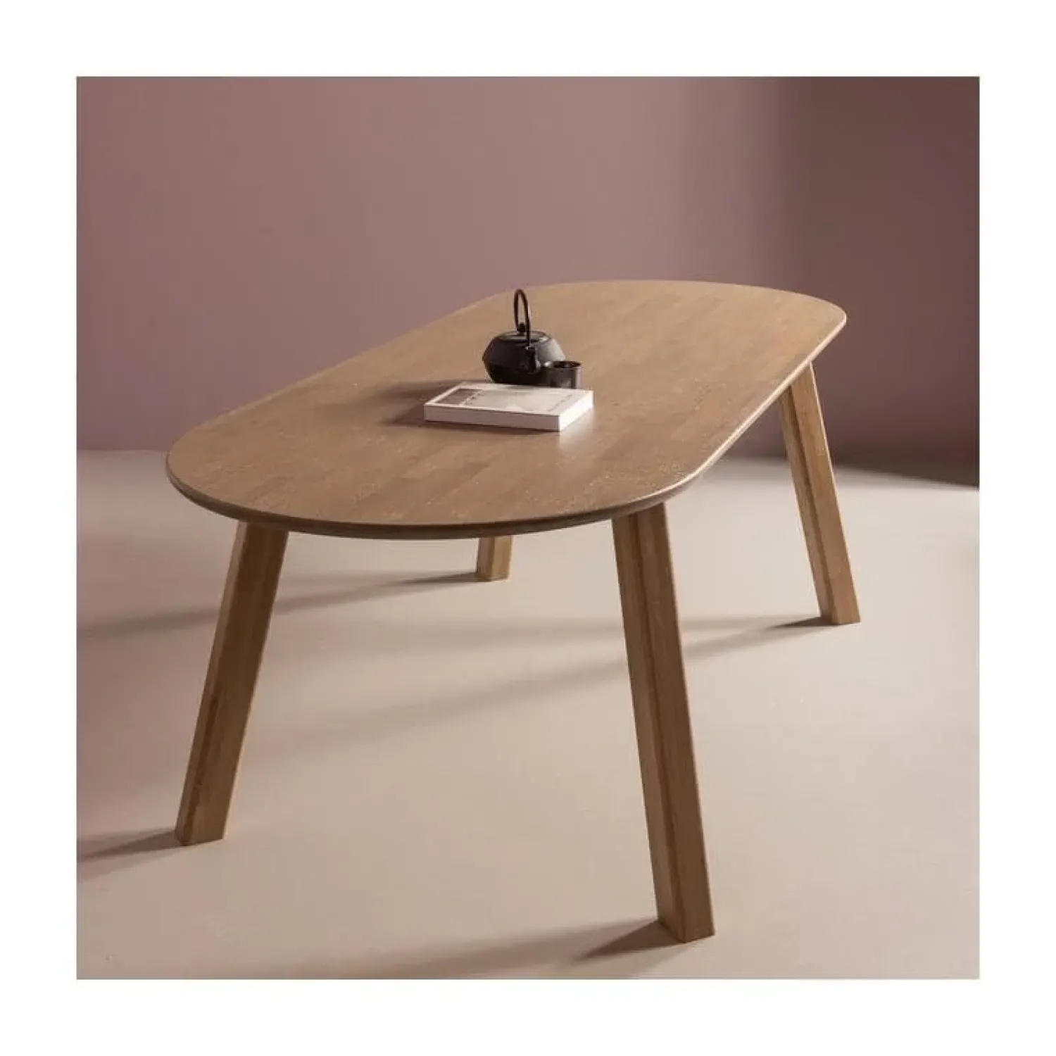 WOOOD Onderstellen|Haarlem 4-standen poot eiken pebble grey set van 2