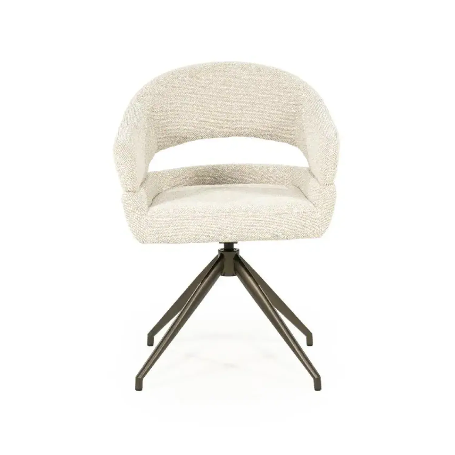 Eleonora Eetkamerstoelen|Hailey Eetkamerstoel Beige stof