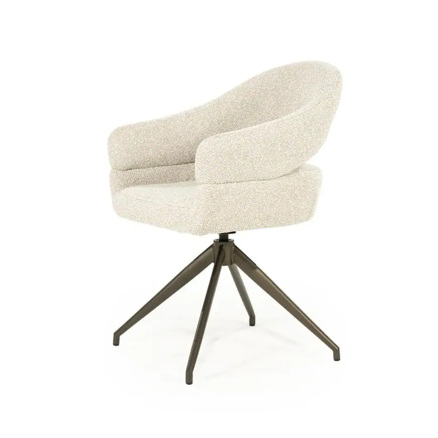 Eleonora Eetkamerstoelen|Hailey Eetkamerstoel Beige stof