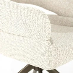 Eleonora Eetkamerstoelen|Hailey Eetkamerstoel Beige stof