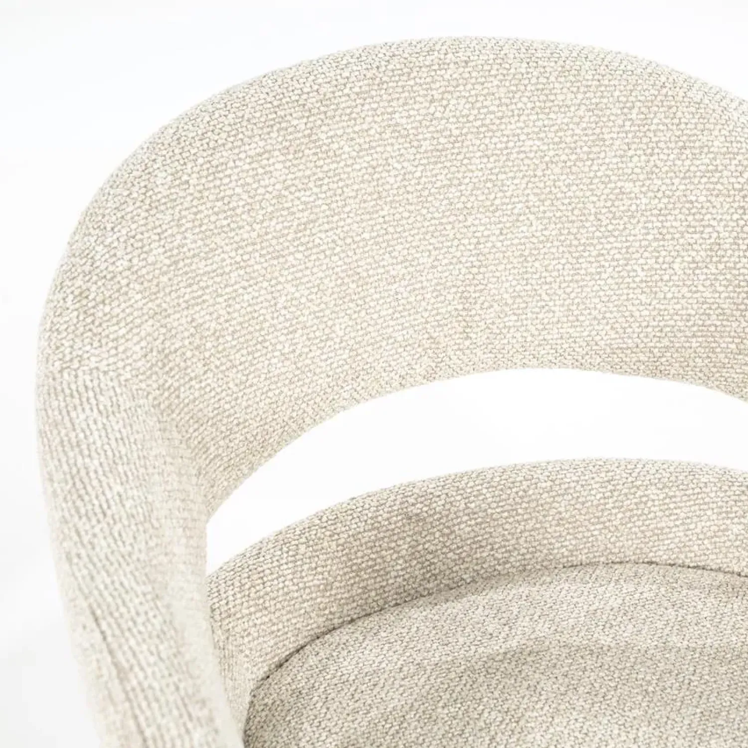 Eleonora Eetkamerstoelen|Hailey Eetkamerstoel Beige stof