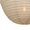 Steinmex Hanglampen|Hanglamp Bangalore 1-lichts bamboe met linnen