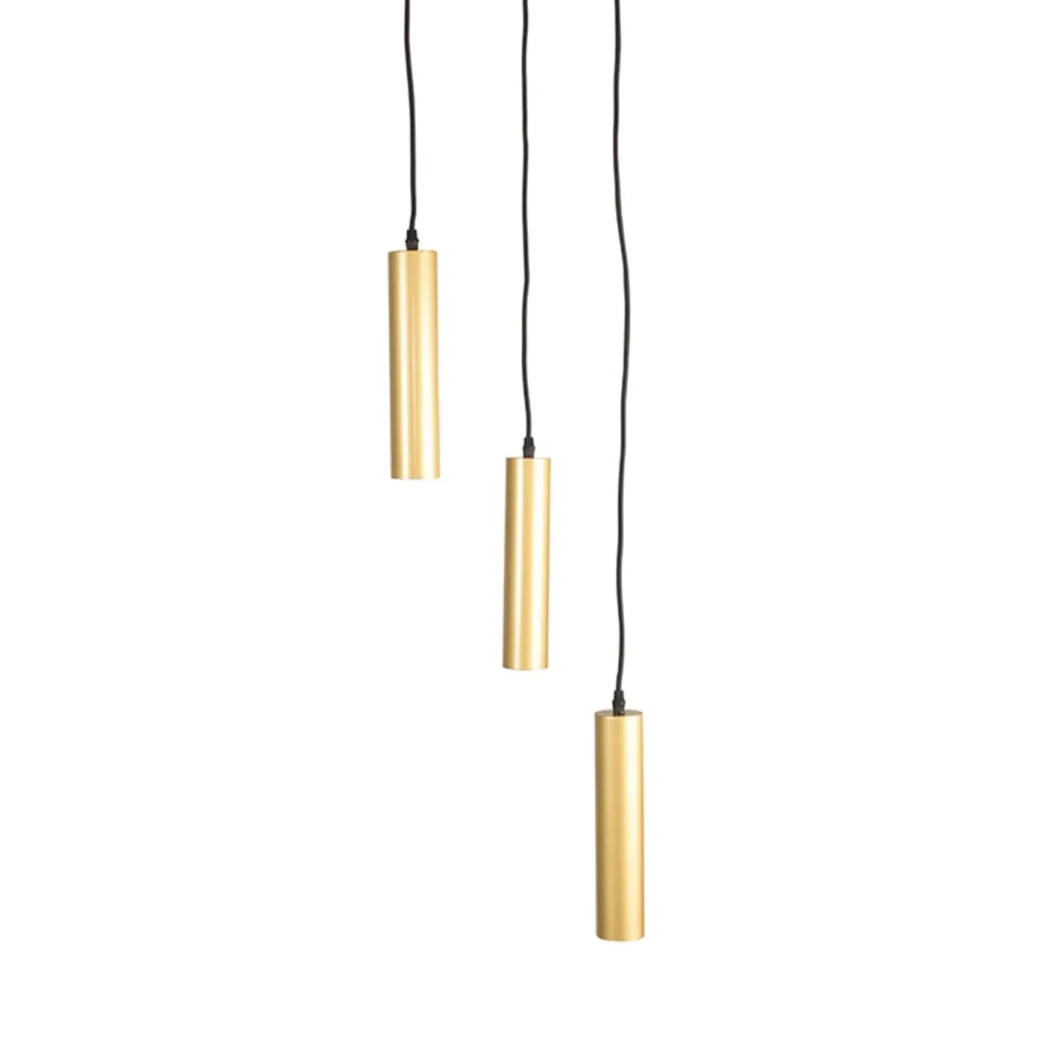 Steinmex Hanglampen|Hanglamp Ferroli Antiek goud Metaal 3-lichts
