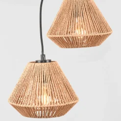Label51 Hanglampen|Hanglamp 3-Lichts Ibiza Naturel Jute