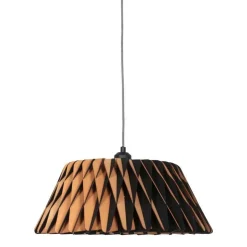 Steinmex Hanglampen|Hanglamp Maze 1-lichts donker hout