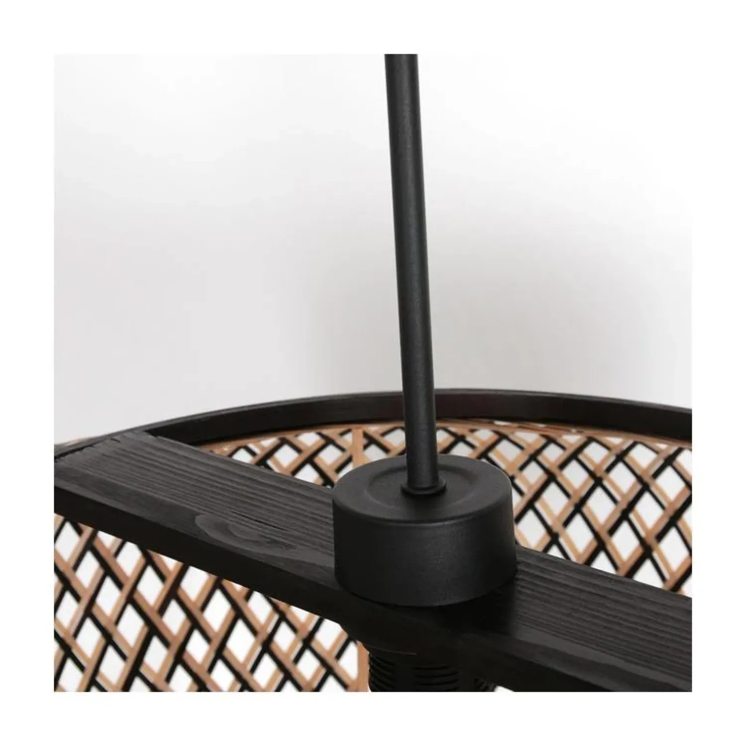 Steinmex Hanglampen|Hanglamp Maze 1-lichts Ovaal Zwart Bruin