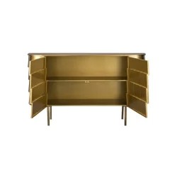 Dutchbone Dressoirs|Industriele Kasten|Hanna Dressoir Goud 117cm