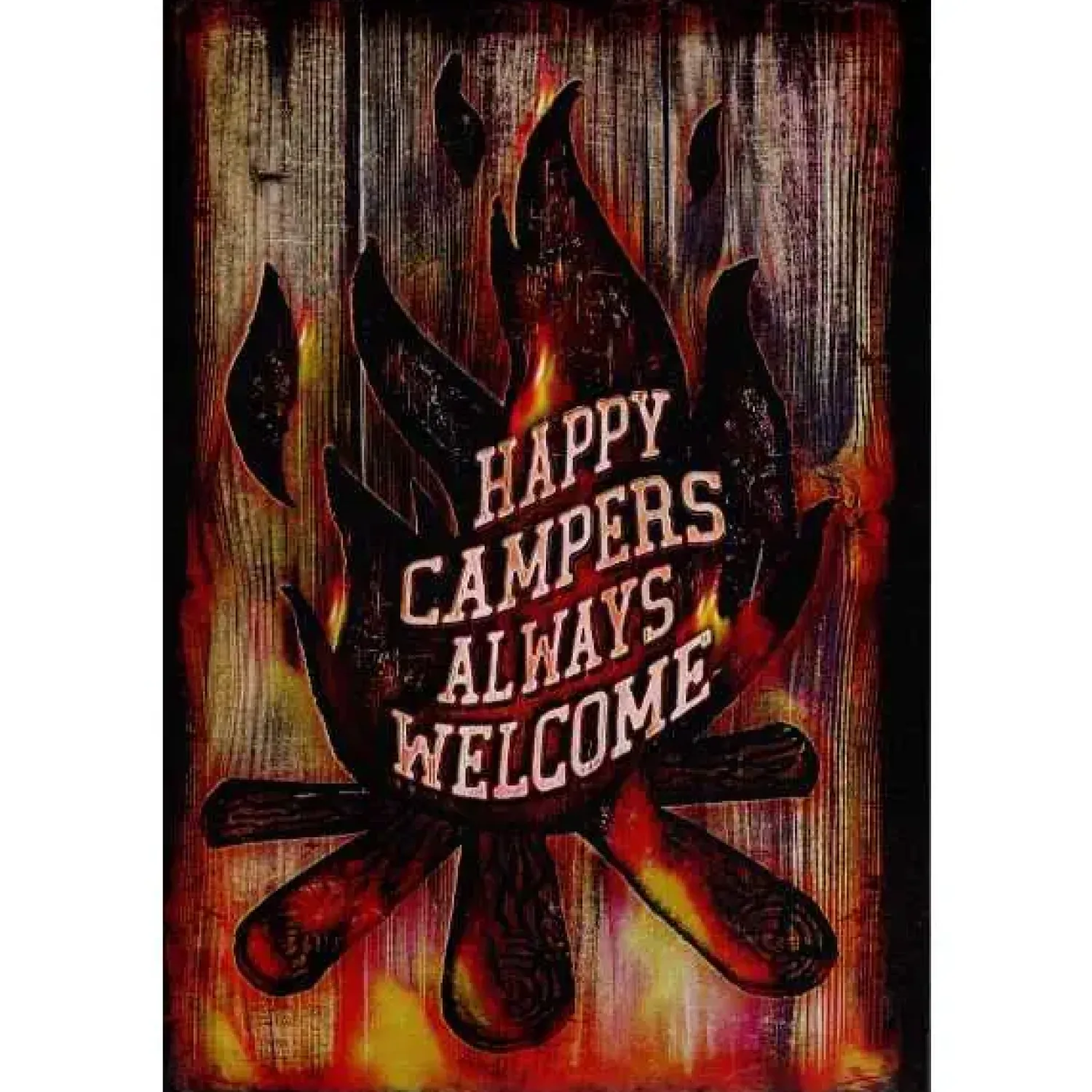 Cavetown Metalen Borden|Happy Campers - metalen bord