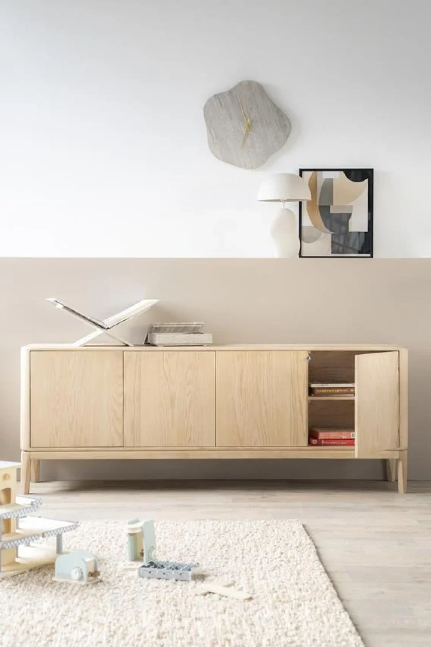 Eleonora Dressoirs|Industriele Kasten|Harvey Dressoir Eikenhout 200 cm