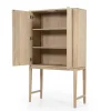 Eleonora Wandkasten|Industriele Kasten|Harvey Wandkast Eikenhout 90 cm