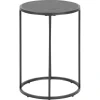 Nordhavn Bijzettafels|Hektor Bijzettafel Rond Zwart 40cm