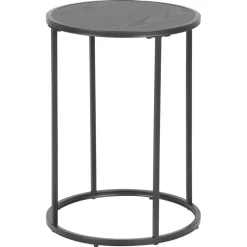 Nordhavn Bijzettafels|Hektor Bijzettafel Rond Zwart 40cm