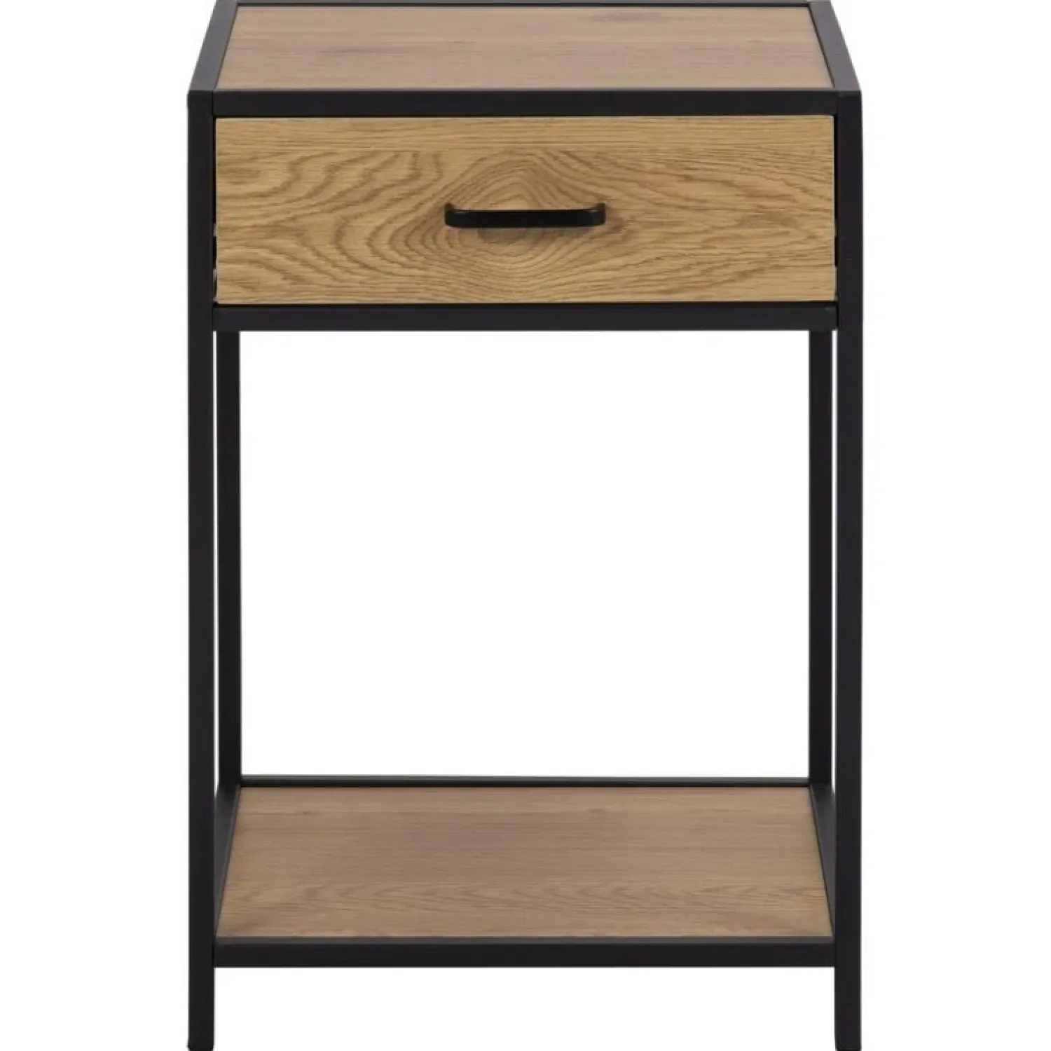 Nordhavn Nachtkastjes|Industriele Kasten|Hektor Nachtkastje Naturel 1 lade 42cm