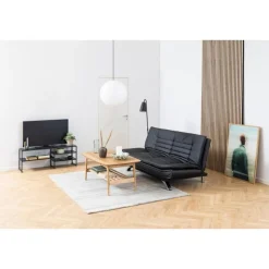 Nordhavn Industriele Kasten|Tv Meubels|Hektor Tv meubel Open Zwart 120cm