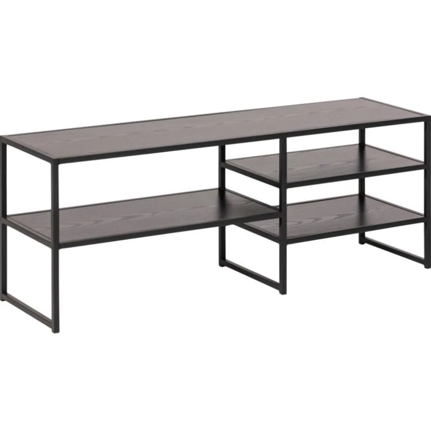 Nordhavn Industriele Kasten|Tv Meubels|Hektor Tv meubel Open Zwart 120cm