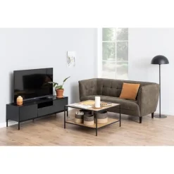 Nordhavn Industriele Kasten|Tv Meubels|Hektor Tv meubel Zwart 140cm