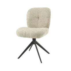 Kalfort Eetkamerstoelen|Henry eetkamerstoel 48cm Zand