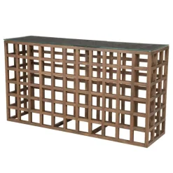 Eleonora Sidetables|Heras Sidetable Bruin glas 140cm