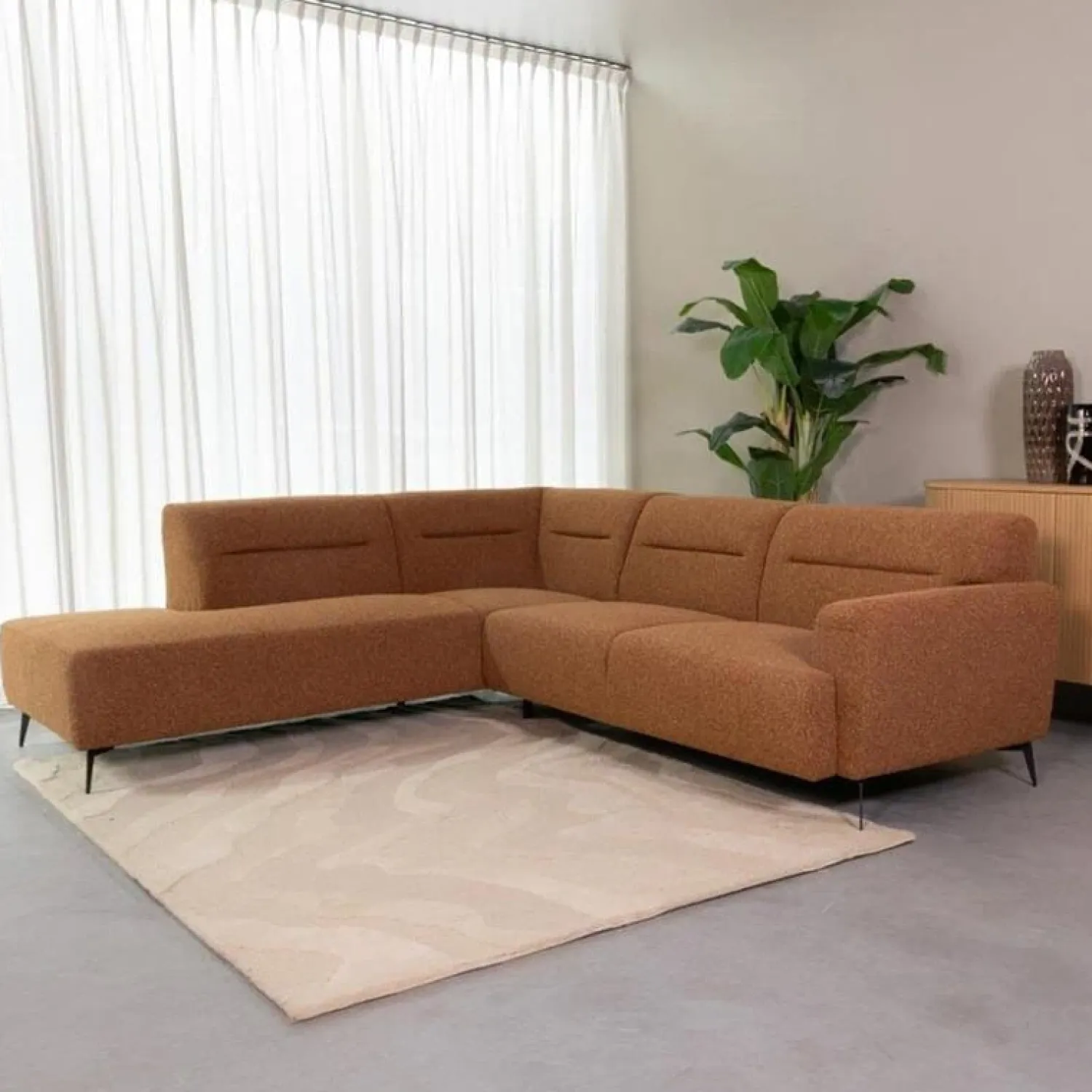 Label51 Hoekbanken|Hoekbank Bolzano Coral Boucle 270cm