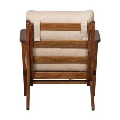 WOOOD Fauteuils|Houston Fauteuil bouclé/hout naturel