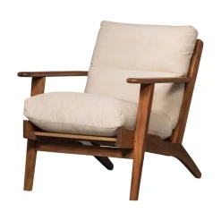 WOOOD Fauteuils|Houston Fauteuil bouclé/hout naturel
