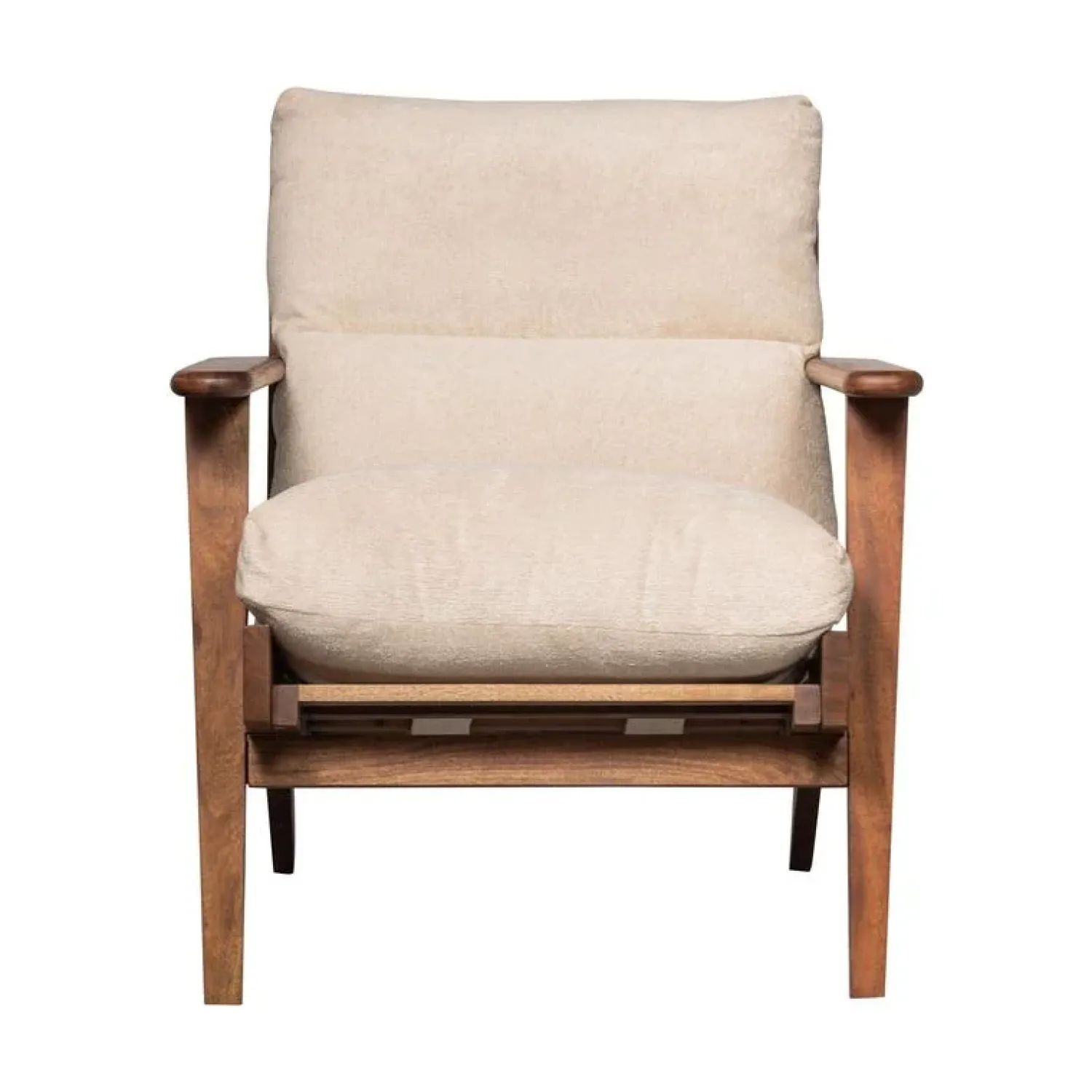 WOOOD Fauteuils|Houston Fauteuil bouclé/hout naturel