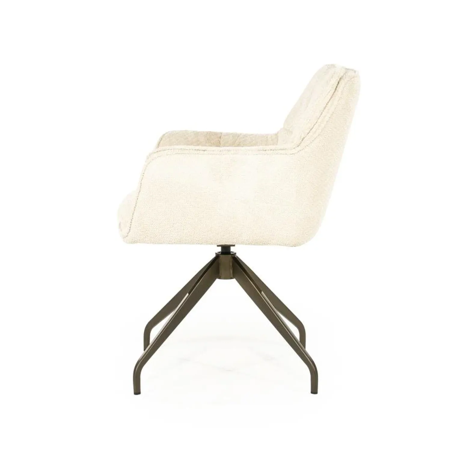 Eleonora Eetkamerstoelen|Hugo Eetkamerstoel Beige stof