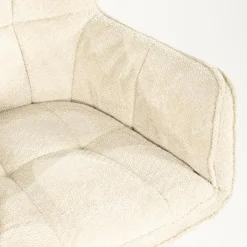 Eleonora Eetkamerstoelen|Hugo Eetkamerstoel Beige stof