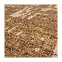 WOOOD Vloerkleden|Ian Handgeweven vloerkleed wol/katoen bruin 170x240cm