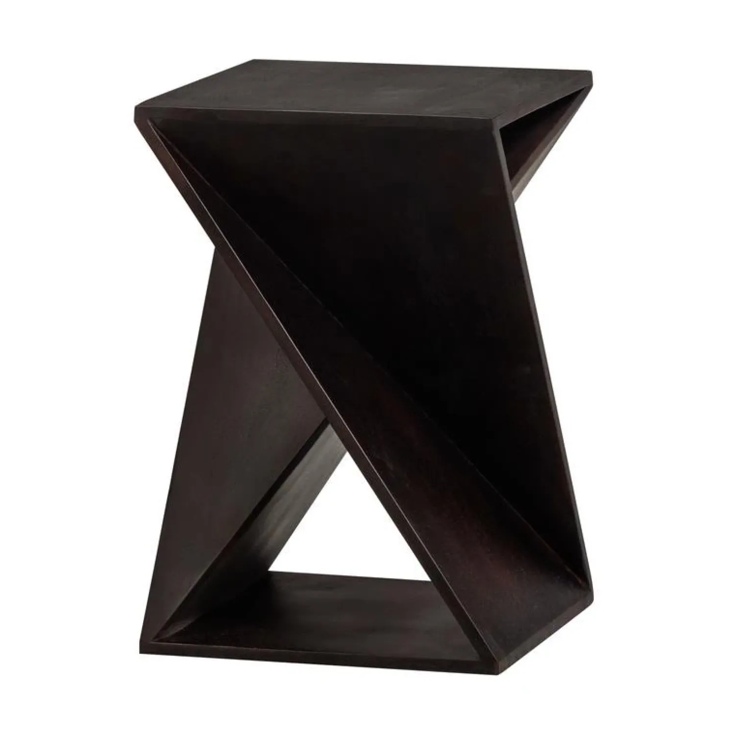 WOOOD Bijzettafels|Ikem Bijzettafel acaciahout donkerbruin 41cm