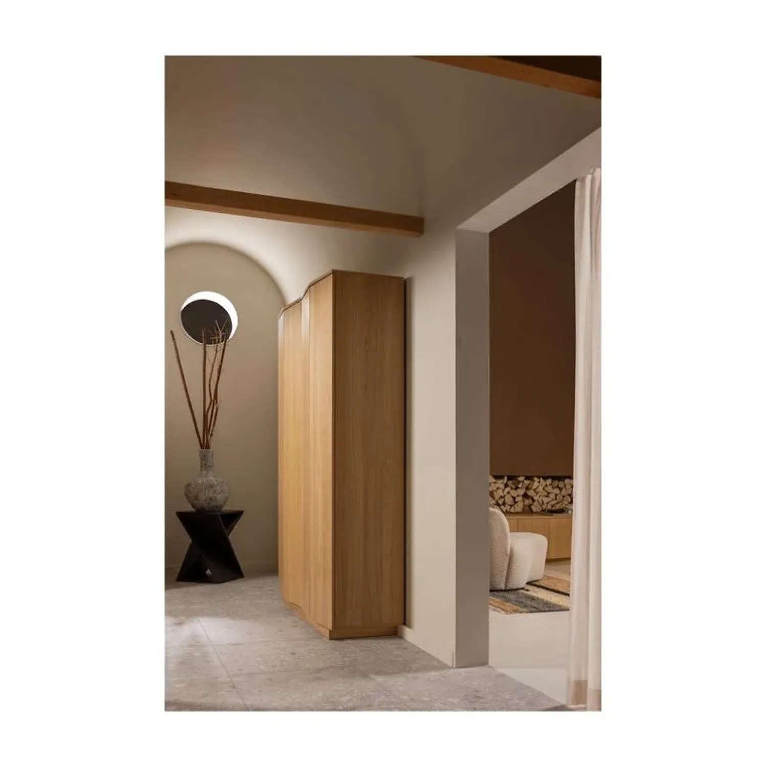 WOOOD Bijzettafels|Ikem Bijzettafel acaciahout donkerbruin 41cm