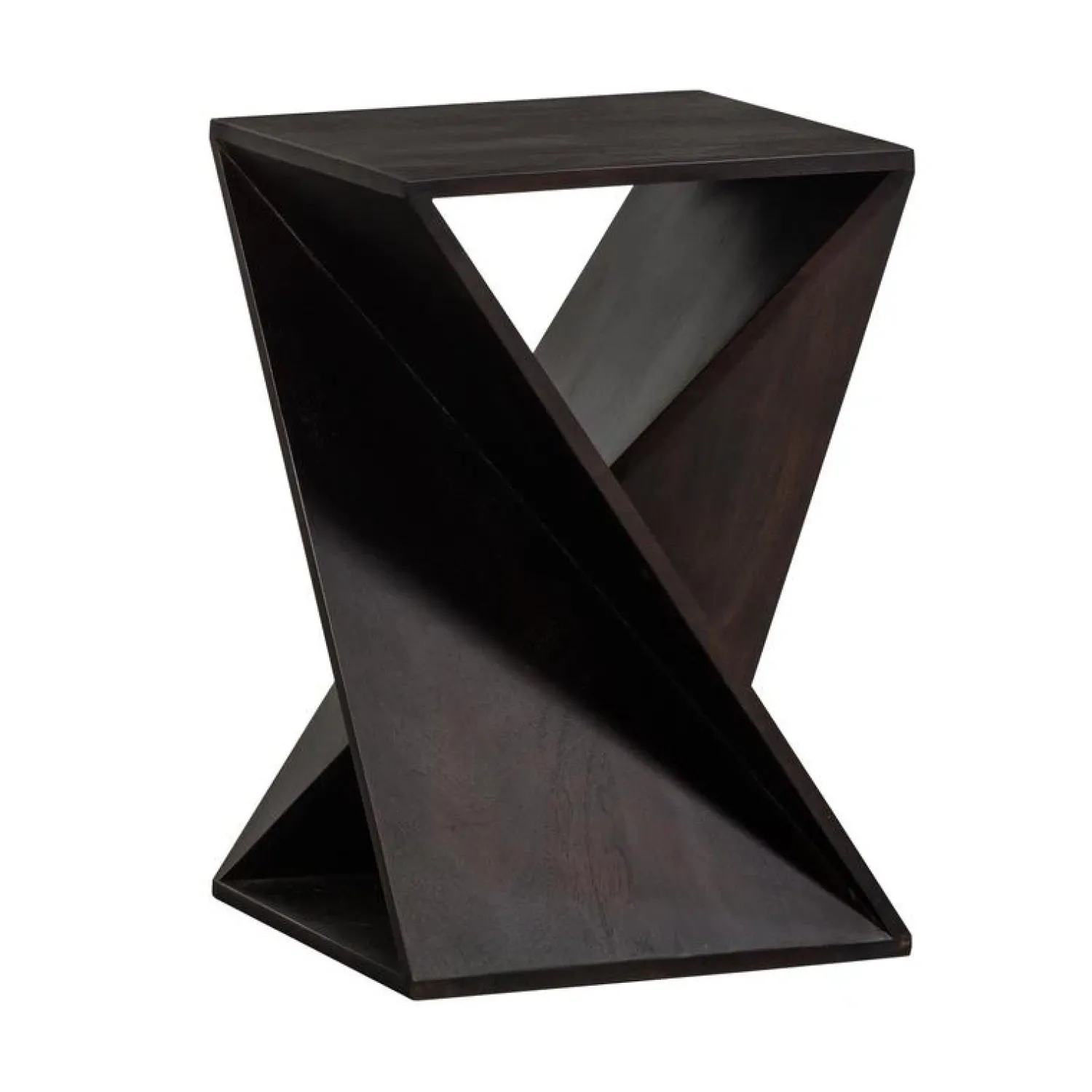 WOOOD Bijzettafels|Ikem Bijzettafel acaciahout donkerbruin 41cm