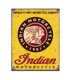 Metal Signs Metalen Borden|Indian motorcycle 1901 - metalen bord