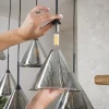 Kalfort Hanglampen|Glazen Hanglamp|Indra 9-lichts Hanglamp Smoke